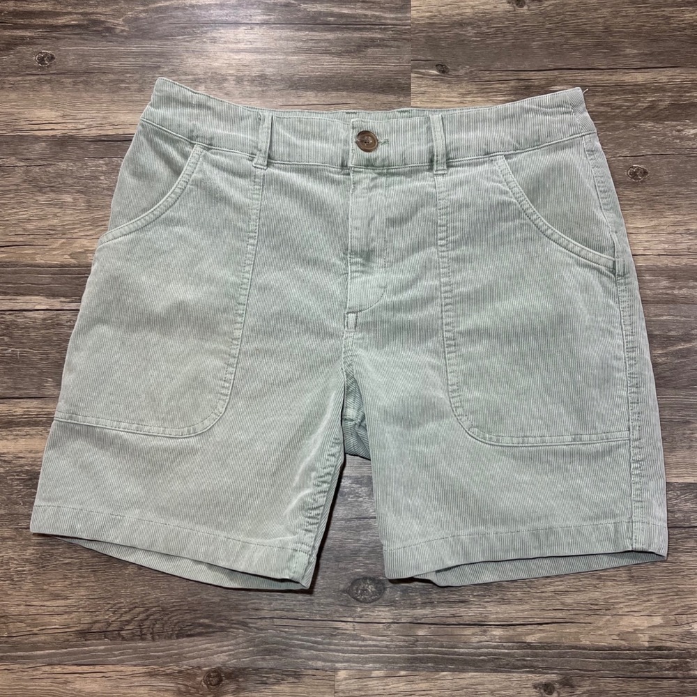 Marine Layer Sage Green Corduroy Shorts